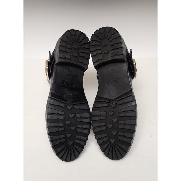 Unisa Uncaddie2 Lift Gold Buckle Black Ankle Booties Boots 7M - Picture 11 of 12